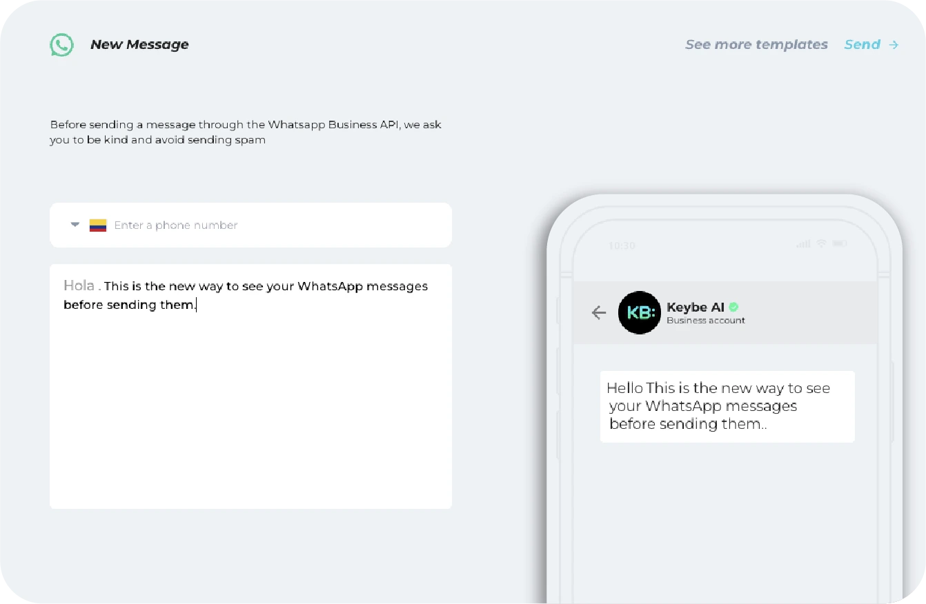 Keybe KB - Whatsapp Template Viewer W